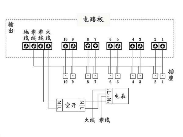 小区电动车充电站接电图
